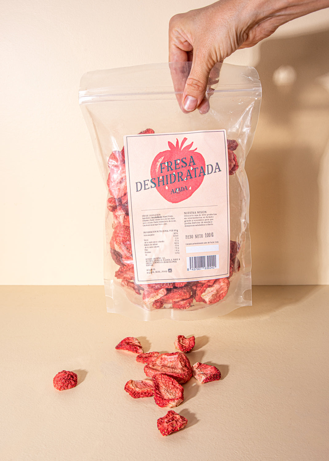 Freeze-dried strawberry 100g